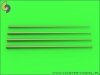 Master SM-700-048 Set of universal tapered masts No2 (length = 60mm each, diameters = 0,4/1,4mm; 0,5/1,6mm; 0,6/1,8mm; 0,7/2mm) 1:700